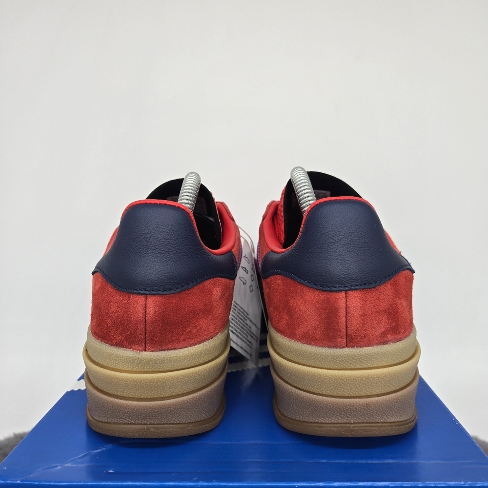 New Adidas Gazelle Bold 'Red Lucid Fuchsia' Women's Shoes Size 9.5 - Picture 4 of 8
